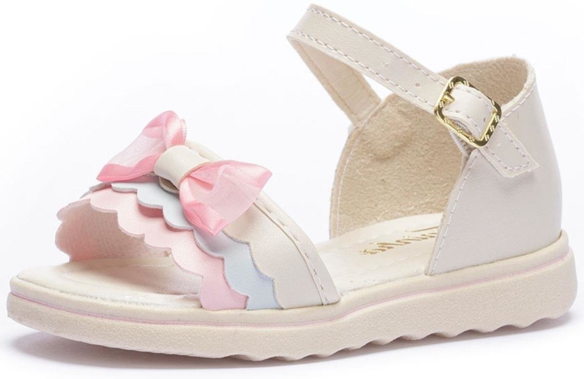 Imagem principal Infantil - Sandália Tininha Menina Laço Marfim multicolorido Tininha multicolorido