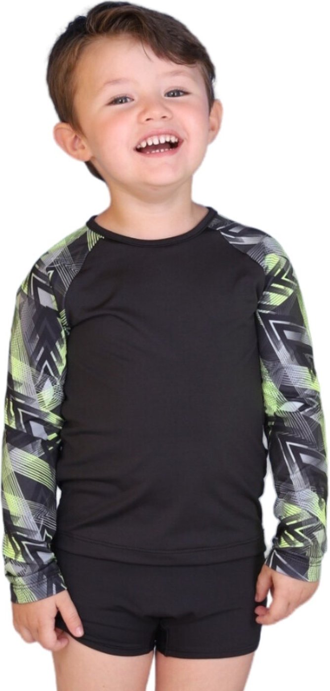 Imagem principal Infantil - Conjunto Manga Longa UV 50+ Raglan VIDA COSTEIRA preto VIDA COSTEIRA preto