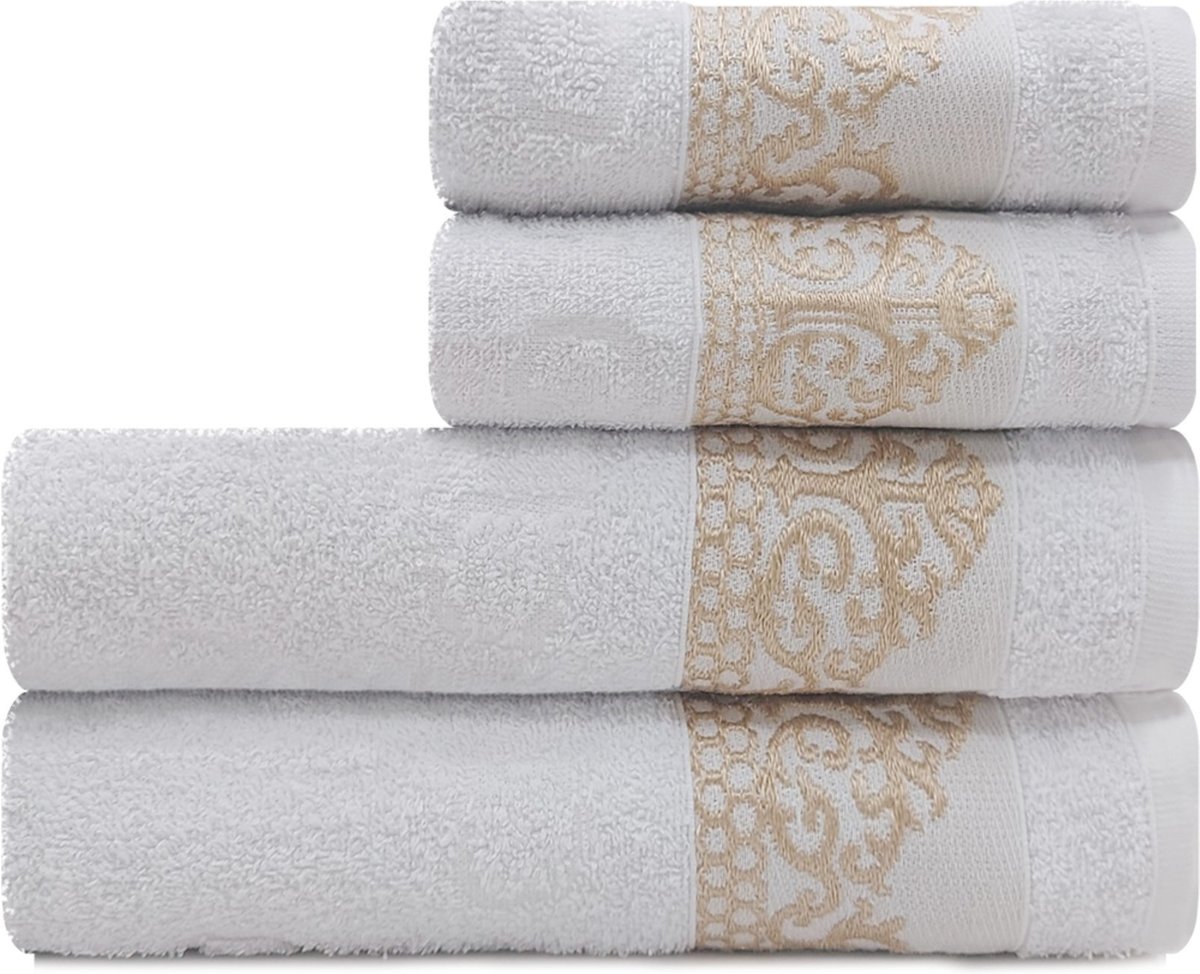 Imagem principal Jogo de Toalhas 4 Peças Banhão + Rosto 100% Algodão Siena Marcotex unico Marcotex unico