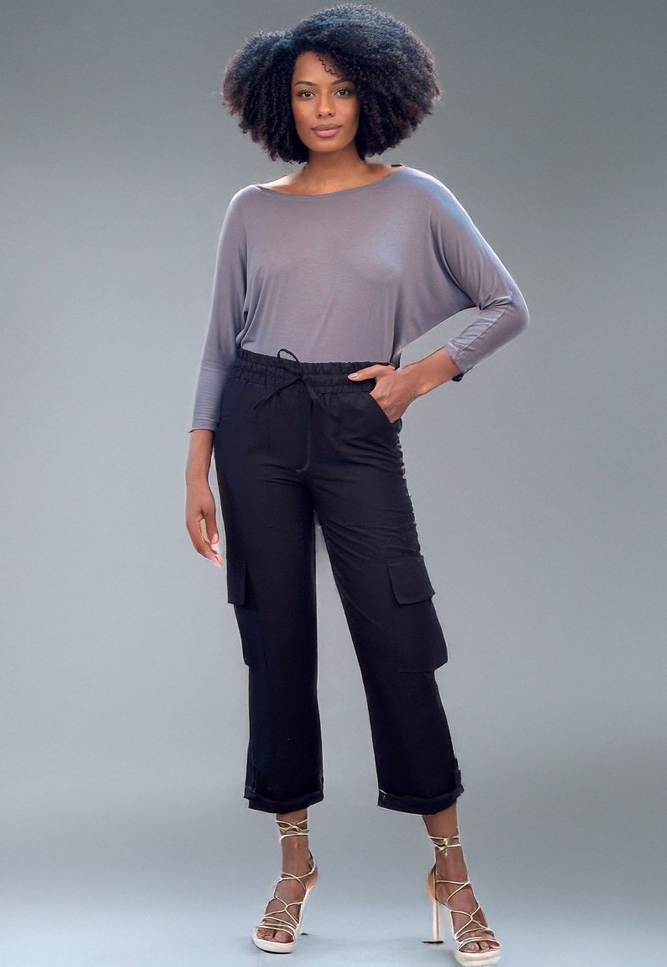 Imagem principal Calça Reta Amazonia Vital Cargo Plano preto Amazonia Vital preto