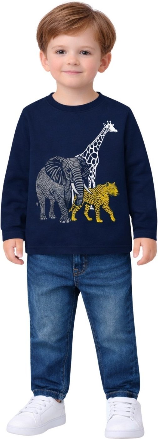 Imagem principal Infantil - Camiseta Manga Longa Kyly Safari azul marinho Kyly azul marinho
