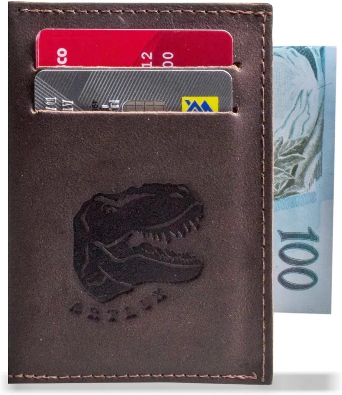 Imagem principal Carteira Slim em Couro Artlux 951 café Artlux café