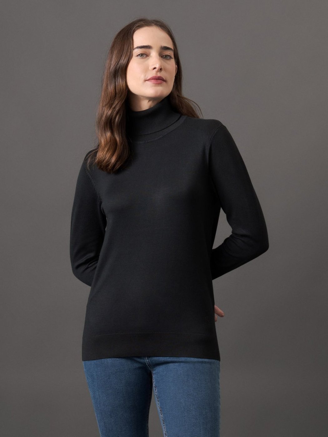 Tricot Feminino Gola Alta Calvin Klein Jeans