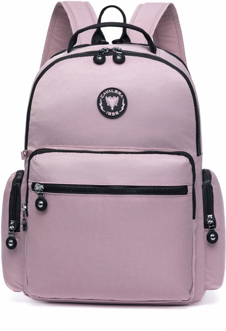Imagem principal Mochila Feminina Casual Bolsa Espaçosa Passeio Faculdade Cavalera rosa Cavalera rosa