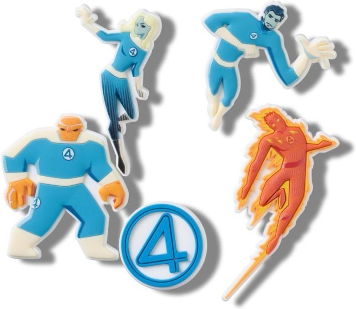 Infantil - Jibbitz™ Marvel Quarteto Fantástico Pack com 5 Peças