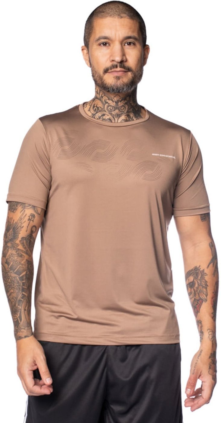 Camiseta Masculina Ninety Eight N-Dry Ondas Claro