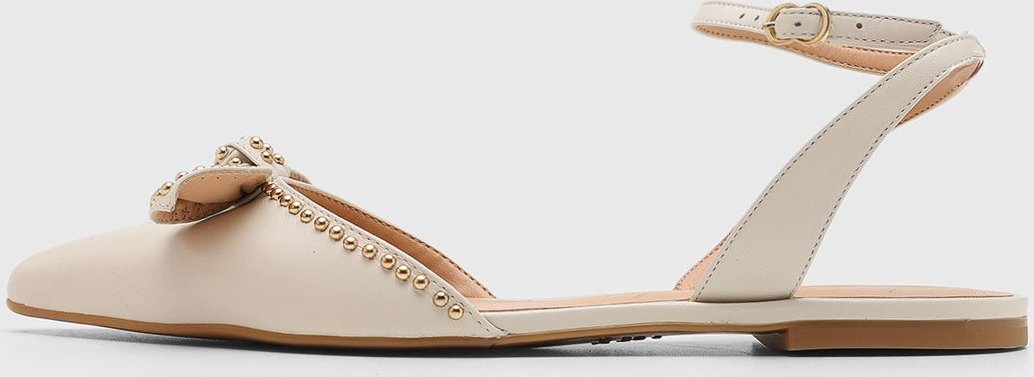 Imagem principal Sapatilha Feminina Luiza Barcelos Bico Fino Laço Off-White off-white white off-white white