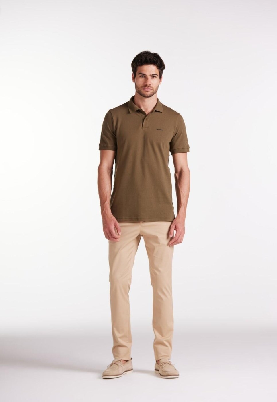 Imagem principal Polo Pima Traymon Slim Manga Curta preto preto