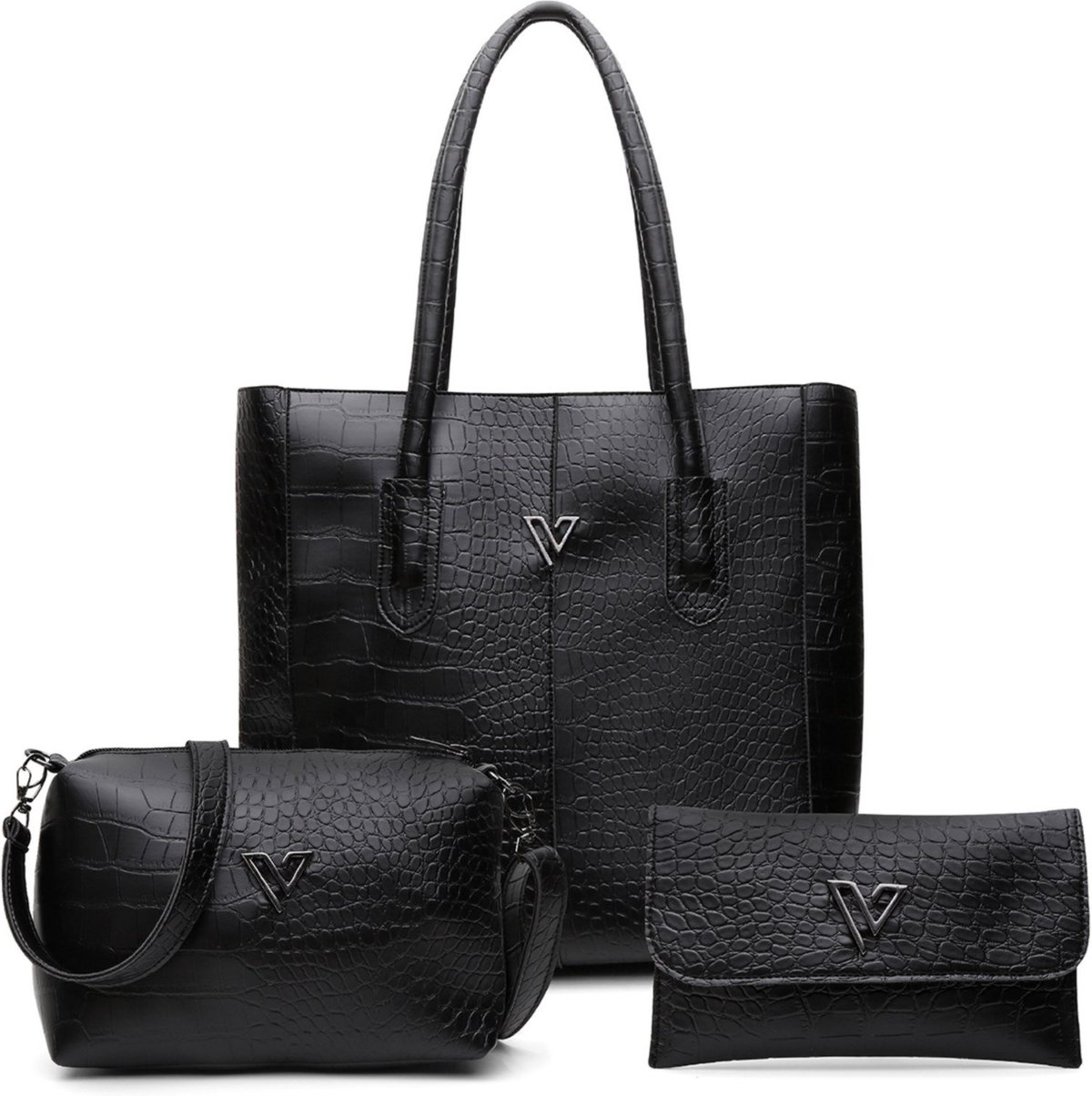 Imagem principal Kit 2 Bolsas Feminina Monique Sacola Transversal de Ombro Tiracolo + Carteira Lançamento USE VITTAL caramelo USE VITTAL caramelo