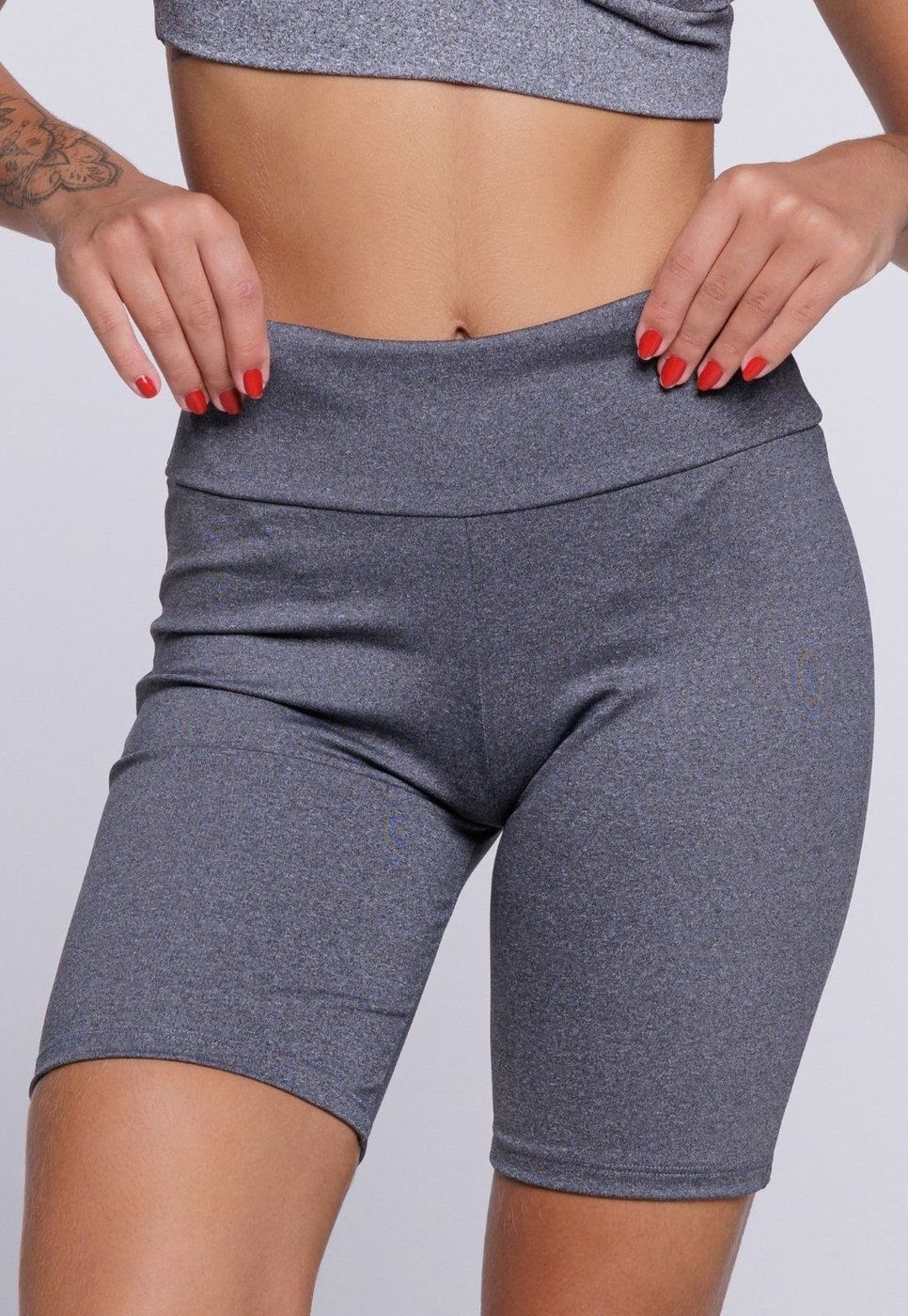 Imagem principal Bermudinha Feminina WLS Modas Legging Fitness cinza WLS Modas cinza