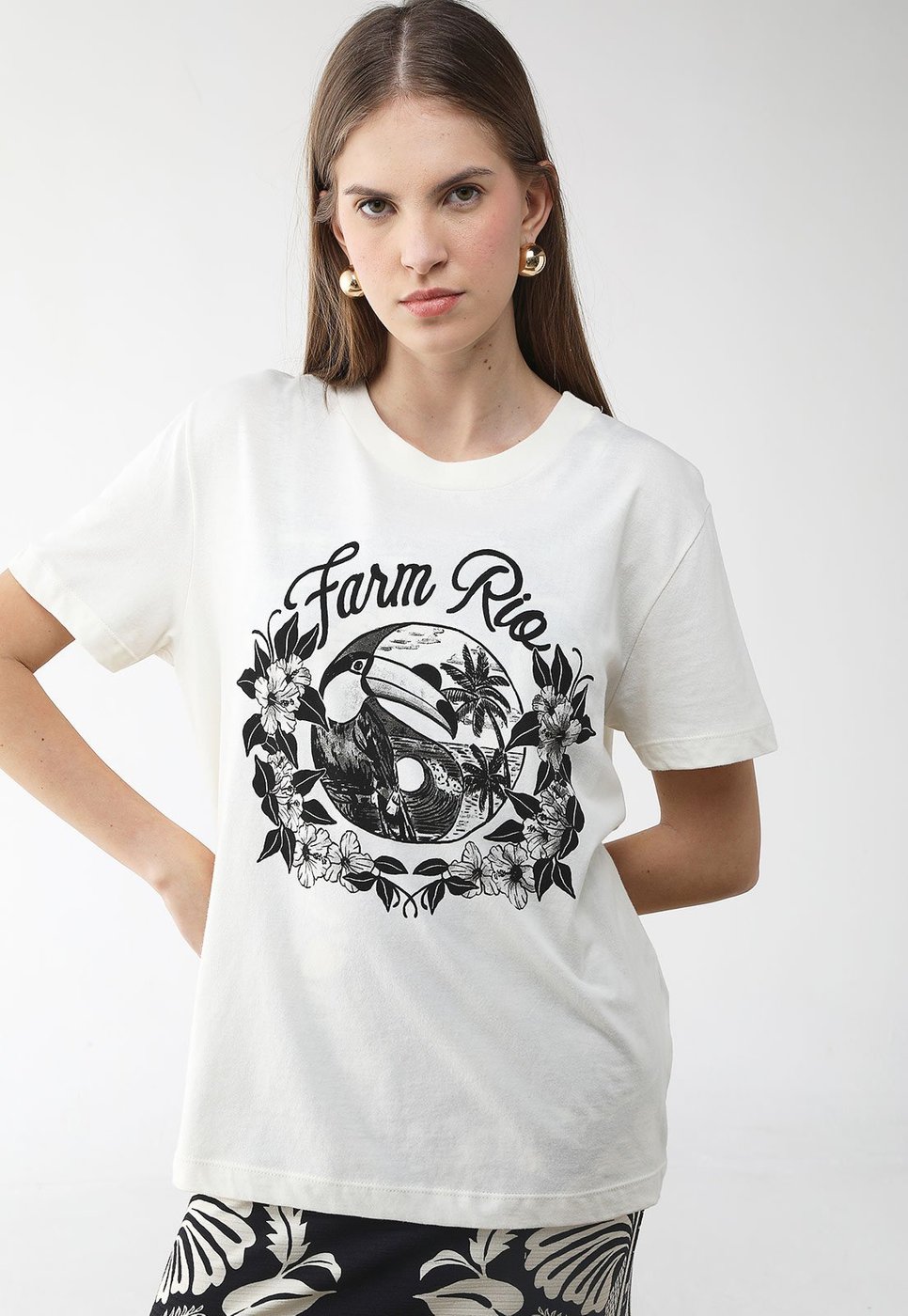 Imagem principal Camiseta Feminina Farm Estampada Off-White off-white white FARM off-white white