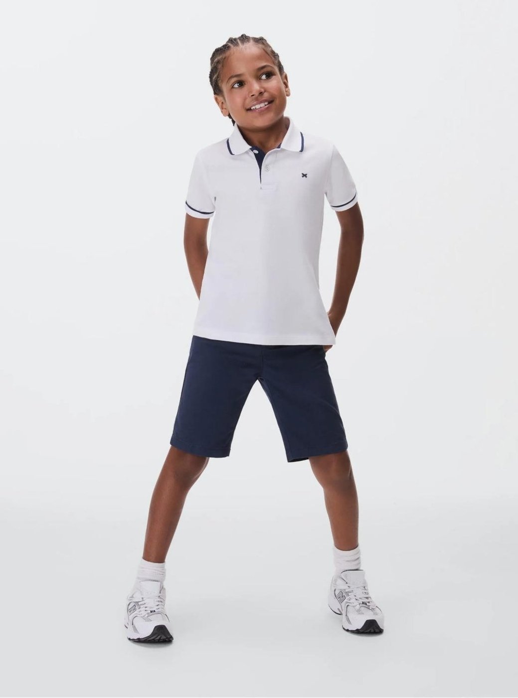 Imagem principal Infantil - Camisa Polo Básica Menino De Algodão Com Bordado Hering Kids branco Hering Kids branco