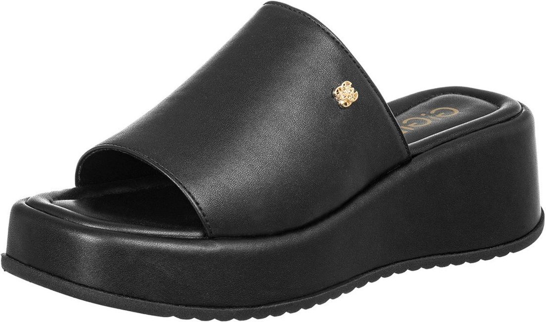 Tamanco Feminino Mule Flatform Anabela Plataforma Sola Macia