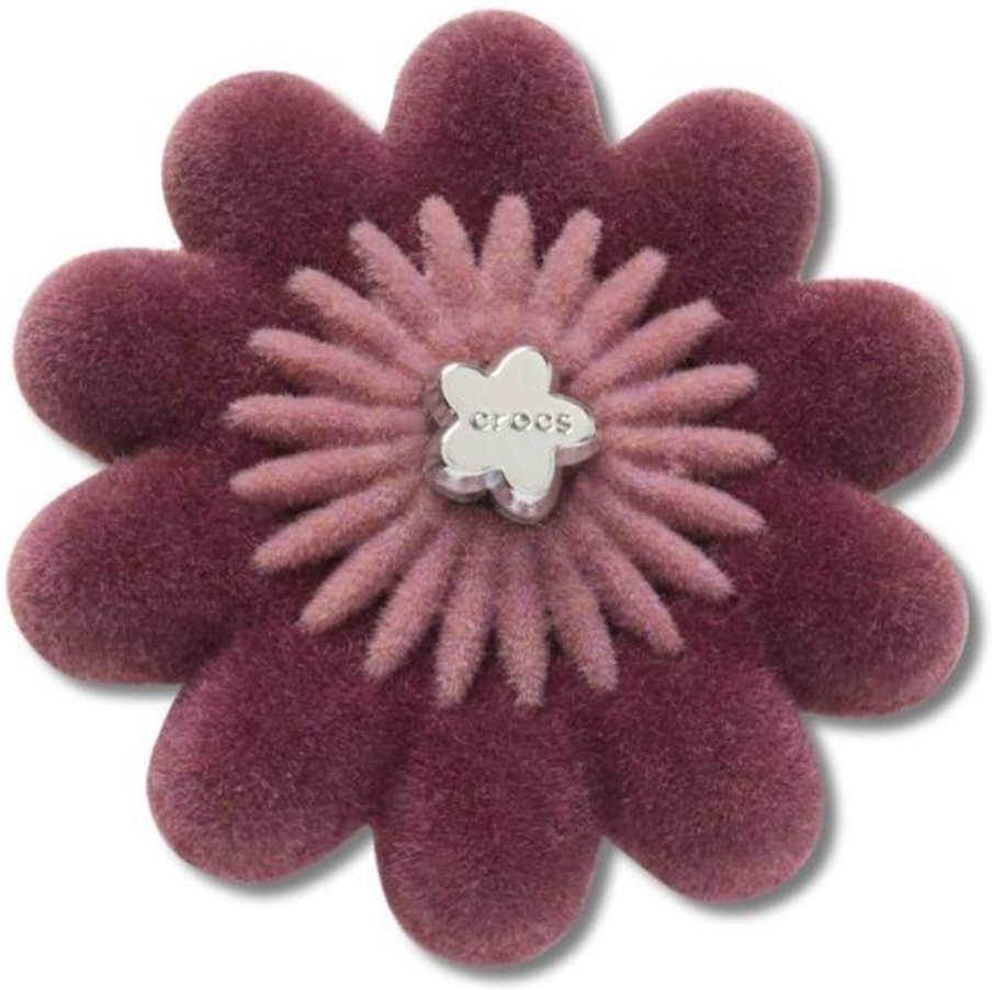 Infantil - Jibbitz™ Flor de Veludo Escuro Única