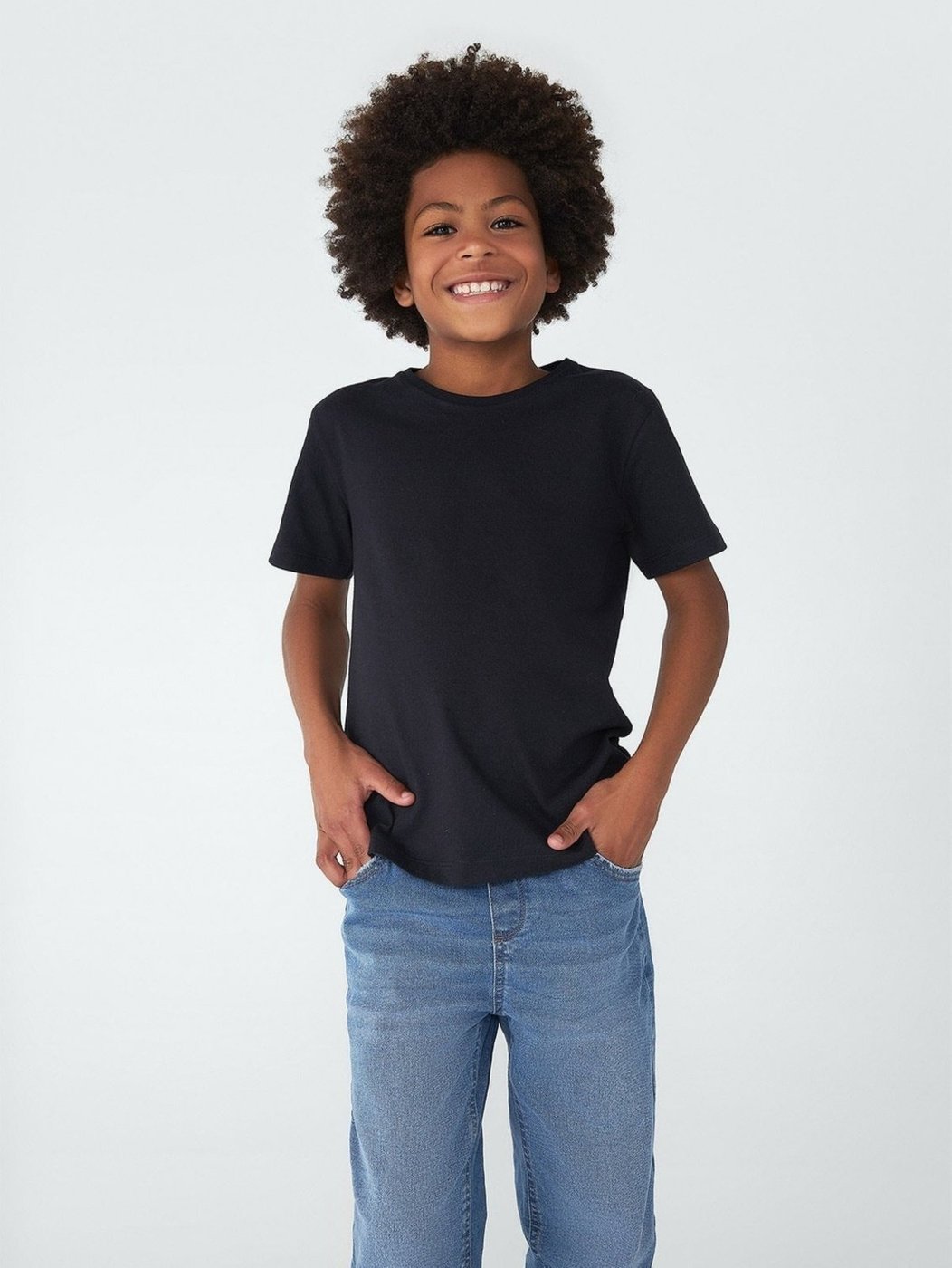 Imagem principal Infantil - Camiseta Básica Menino Manga Curta Slim Hering Kids preto Hering Kids preto