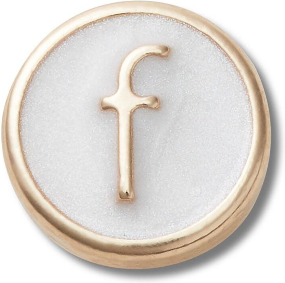 Infantil - Jibbitz™ letra f pequena perolizada unico