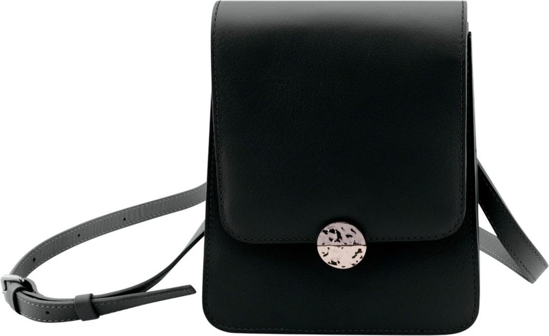 Imagem principal Bolsa Média Tiracolo em Couro com Detalhe Metal bege bege