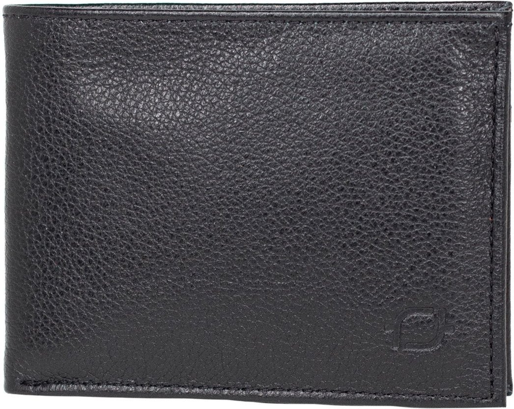 Imagem principal Carteira Masculina Fasolo Porta Cartão Couro Legítimo Artesanal Com Zíper preto Fasolo preto