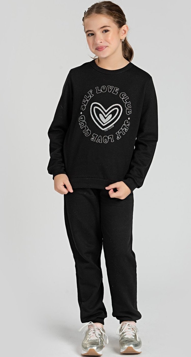 Imagem principal Infantil - Conjunto Heart VIDA COSTEIRA preto VIDA COSTEIRA preto