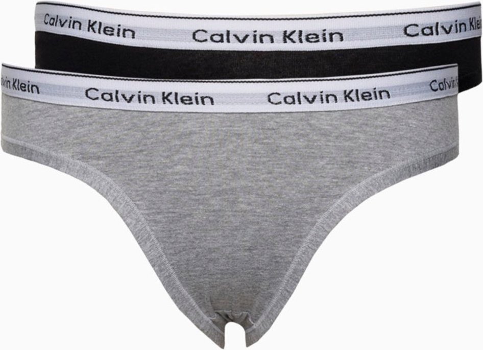 Imagem principal Kit 2 Calcinhas Menina Mini Modern Cotton Calvin Klein Underwear - Preto / Cinza Mescla Calvin Klein Jeans multicolorido Calvin Klein Jeans multicolorido