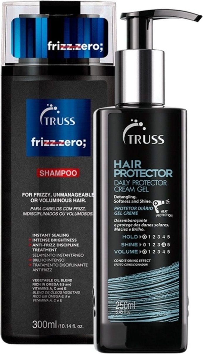 Imagem principal Kit Truss Frizz Zero Shampoo e Hair Protector (2 produtos) multicolorido Truss multicolorido