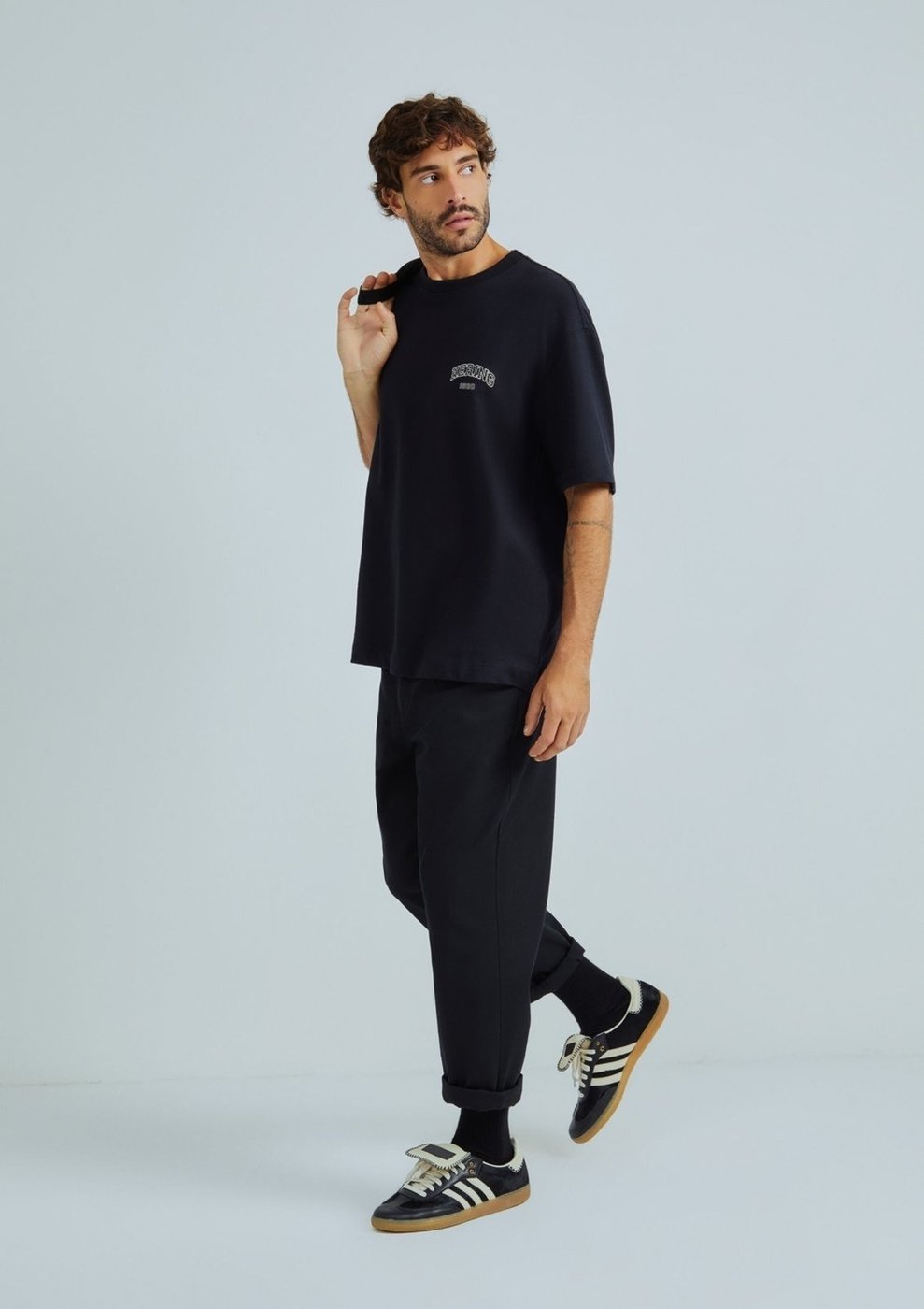 Imagem principal Camiseta Masculina Relaxed Manga Curta Com Bordado Hering off-white Hering off-white