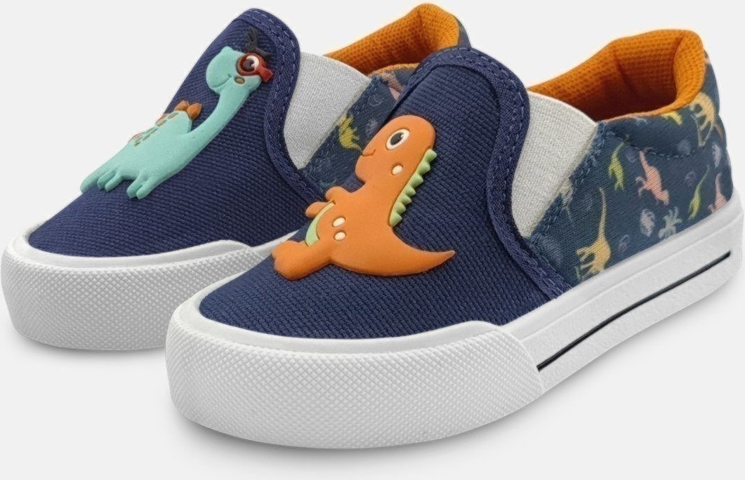 Imagem principal Infantil - Tênis Mzkid Mz Flex Menino Dinossauros Marinho azul marinho/laranja Mzkid azul marinho/laranja