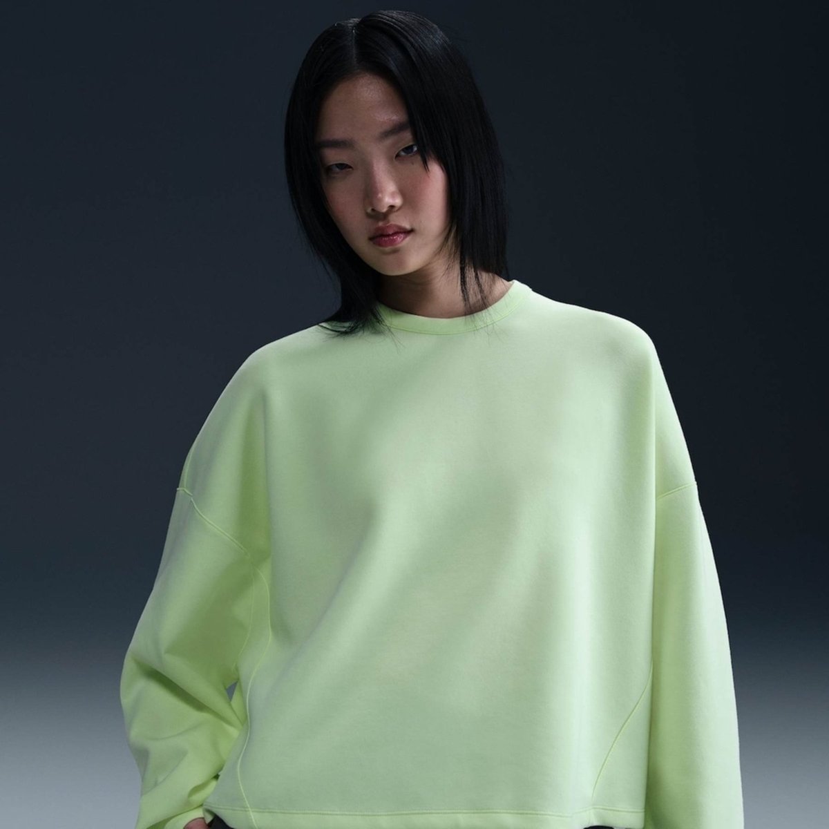 Imagem principal Blusão Nike Crew Soft Knit Feminino amarelo Nike amarelo