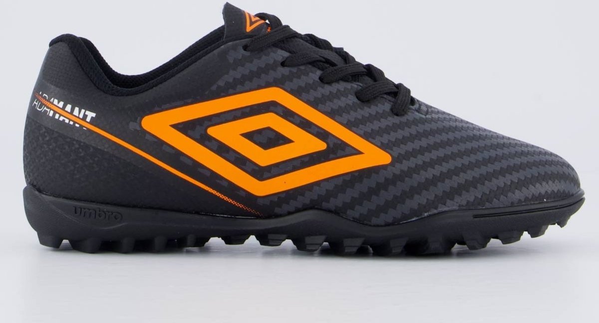 Imagem principal Chuteira Umbro Adamant Top Speed Society Juvenil Preta e Laranja preto Umbro preto