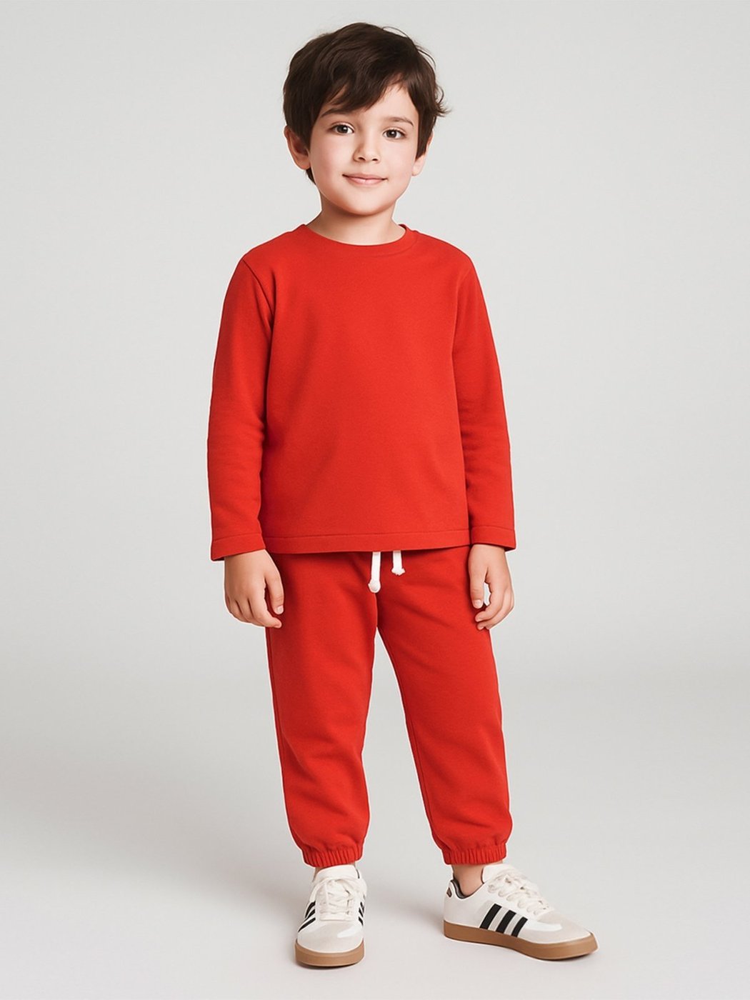 Imagem principal Infantil - Conjunto Bugbee Menino Camiseta Manga Longa e Calça Malha Suedine vermelho Bugbee vermelho