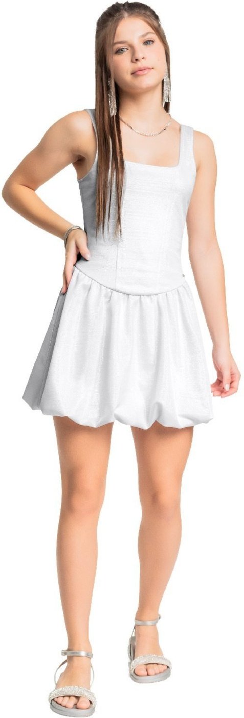 Imagem principal Infantil - Vestido Balonê Tecido Brilho Gloss preto Gloss preto