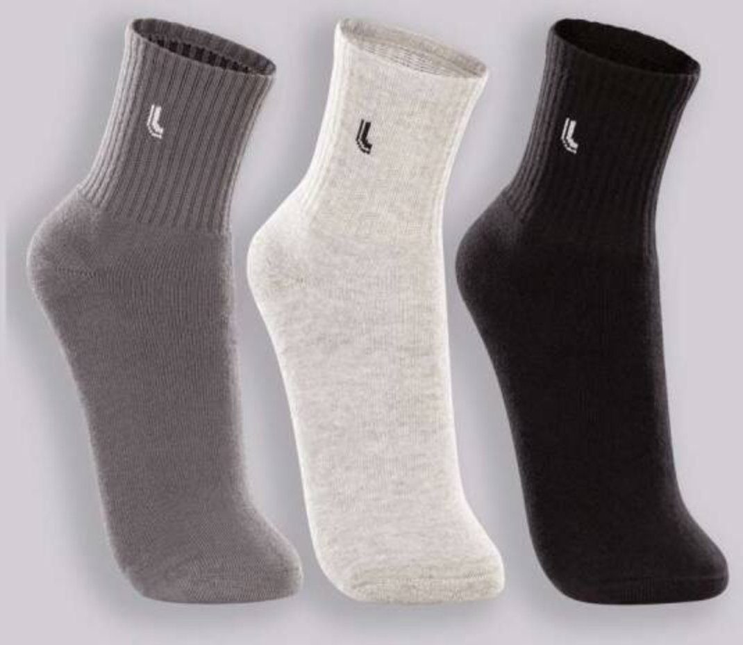 Kit Meia Lupo 3 Pares Adulto - Unissex