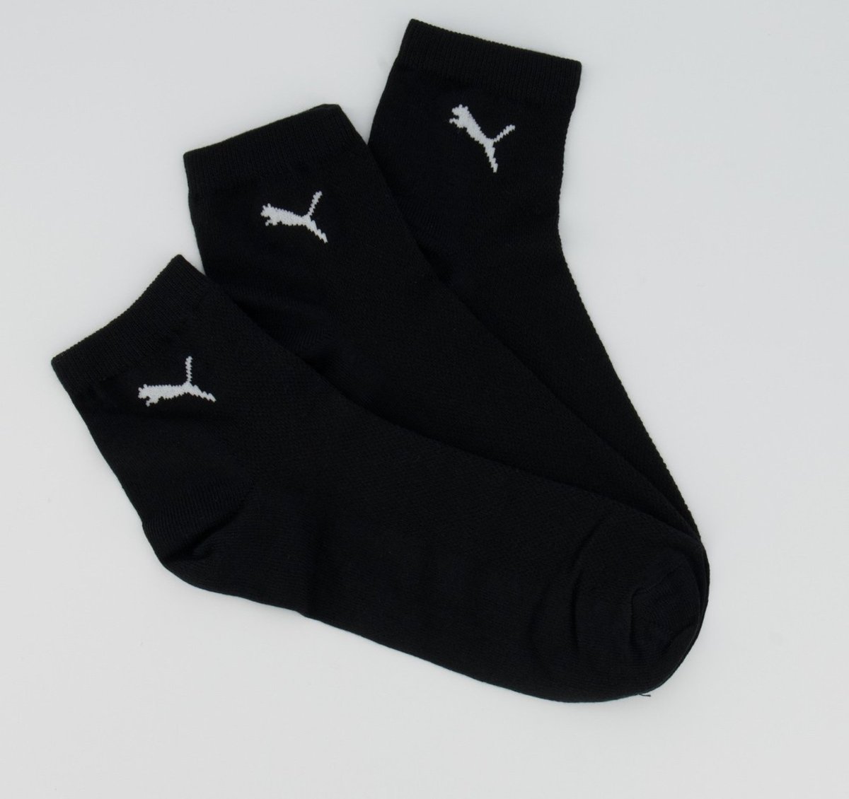 Kit Meia Puma 15 Pares Cano Médio Preta