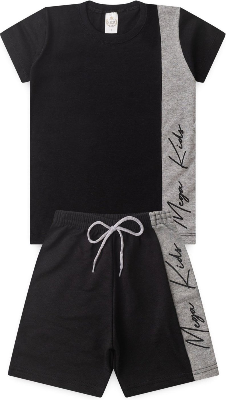 Imagem principal Infantil - Conjunto Verão Masculino Recortes - Preto Mega Kids unico Mega Kids unico