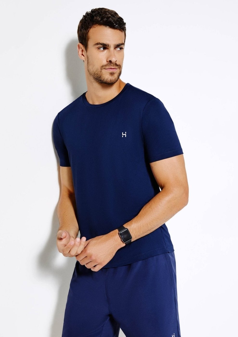 Imagem principal Camiseta Esportiva Masculina Manga Curta Com Refletivo Easy Care Hering azul Hering azul