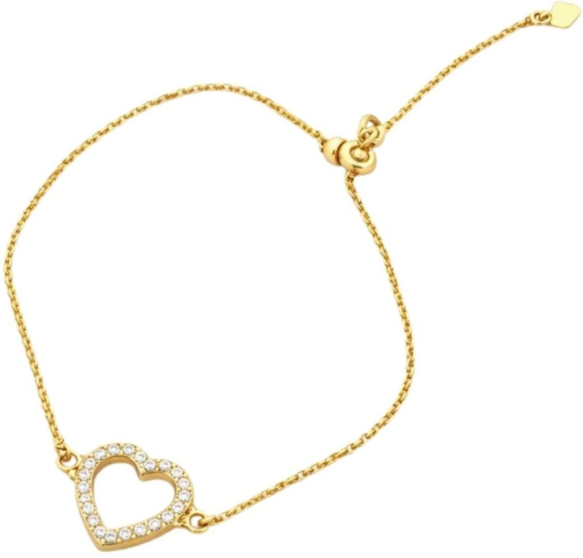 Imagem principal Pulseira Vih Triny Banhada a Ouro Coração dourado Vih Triny dourado