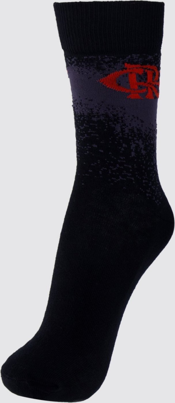 Imagem principal Meia Flamengo CRF Casual Preta Rikam preto Rikam preto