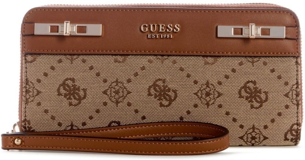 Imagem principal Carteira Guess Melinda Logo Slg Lrg Zip Arnd Bege Guess amarelo