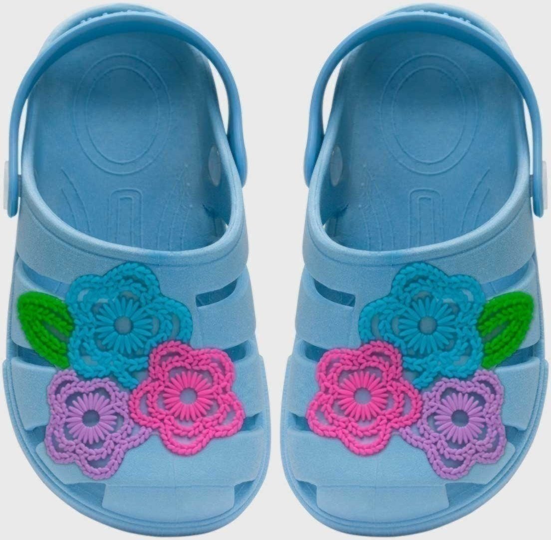 Infantil - Sandalia Babuche Pópidi Menina Flores