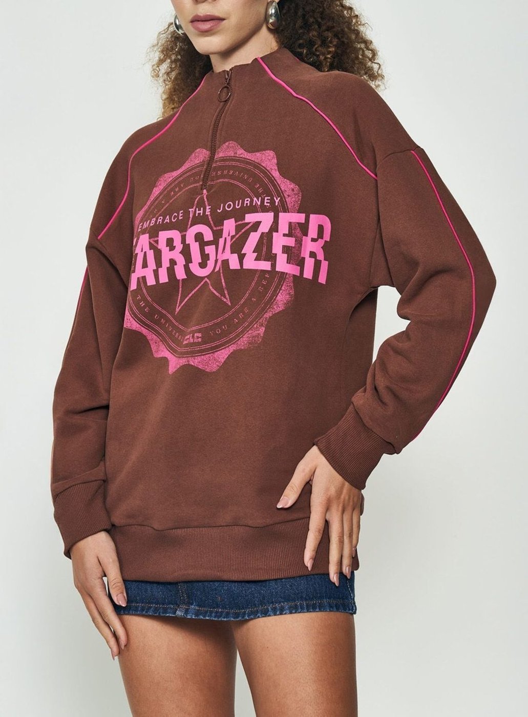 Blusão Oversized Comfort Estampado Colcci