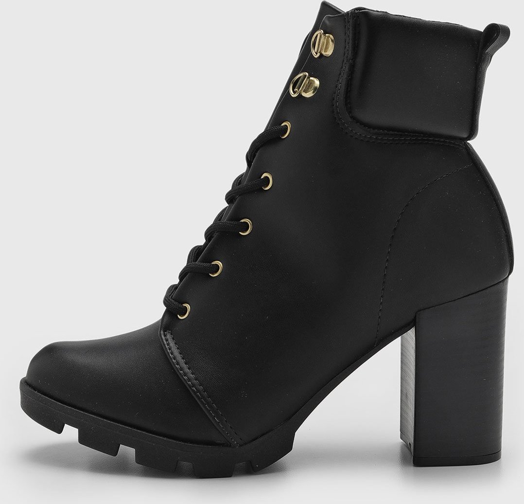 Bota Feminina Beira Rio Cano Baixo Preta