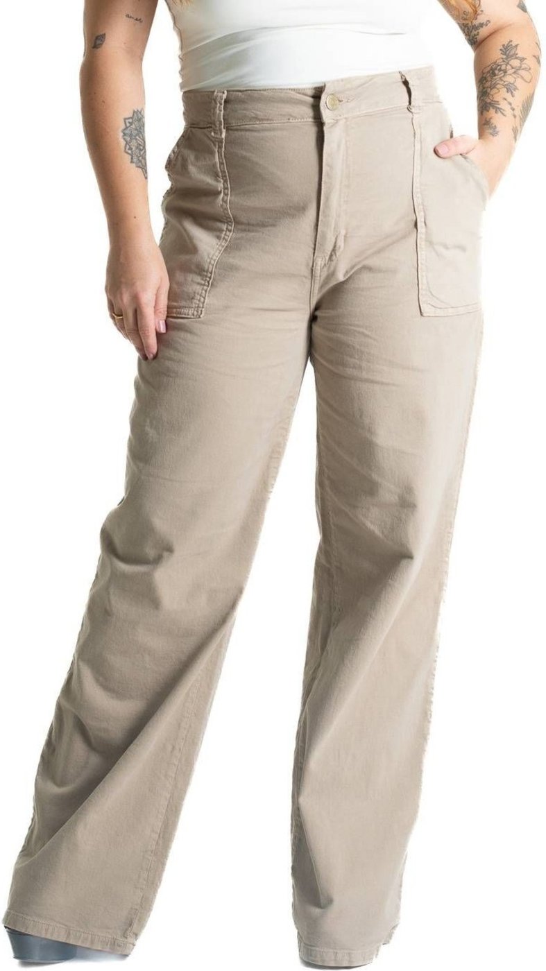 Calça Sarja Sawary Plus Size Wide Leg - 281486