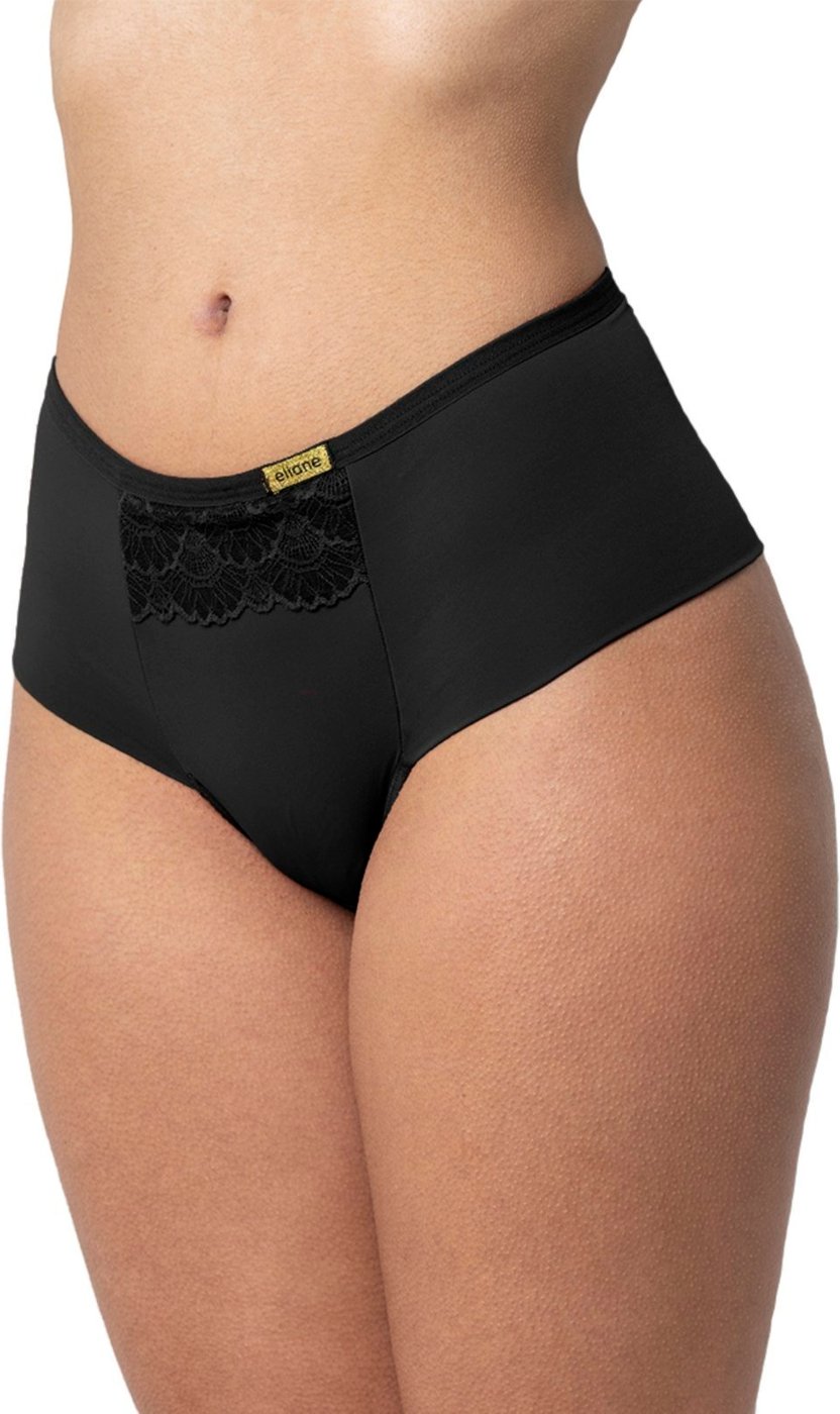 Imagem principal Calcinha Gabi Lingerie Cintura Alta Fio Duplo Microfibra Renda Cós Alto Lingerie bege Gabi Lingerie bege