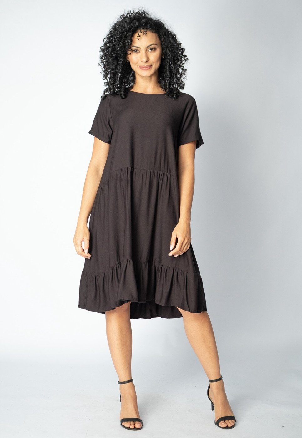 Vestido Curto Viscose Amazonia Vital Camadas Xororó