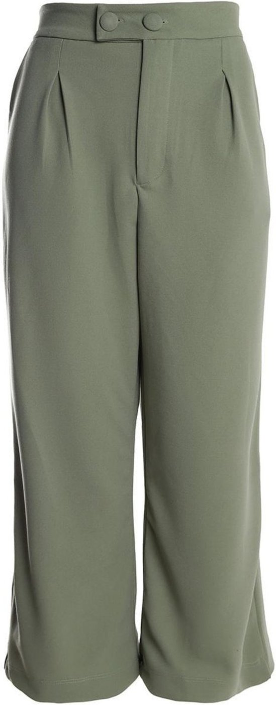 Calça Malha Crepe Pantacourt Feminina