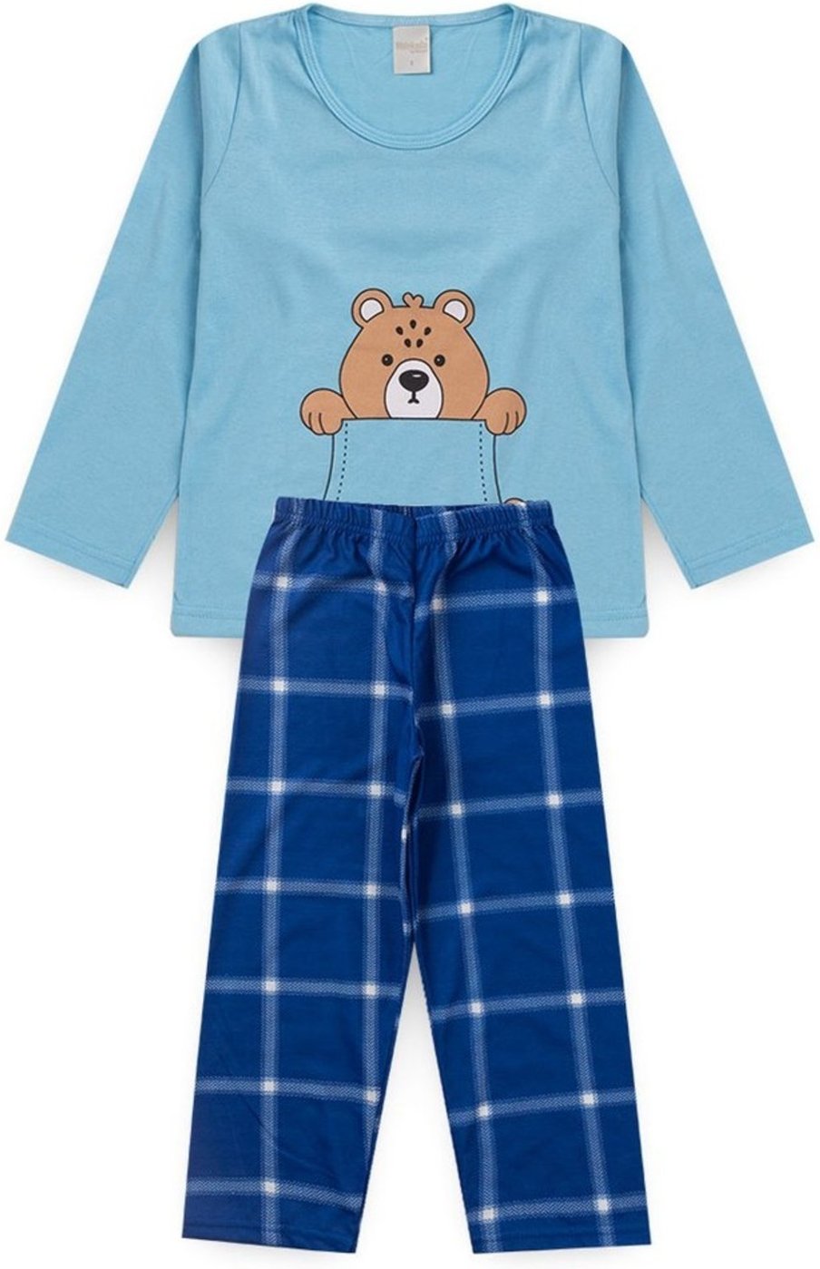 Imagem principal Pijama Molekada Menino Longo Urso cinza Molekada cinza