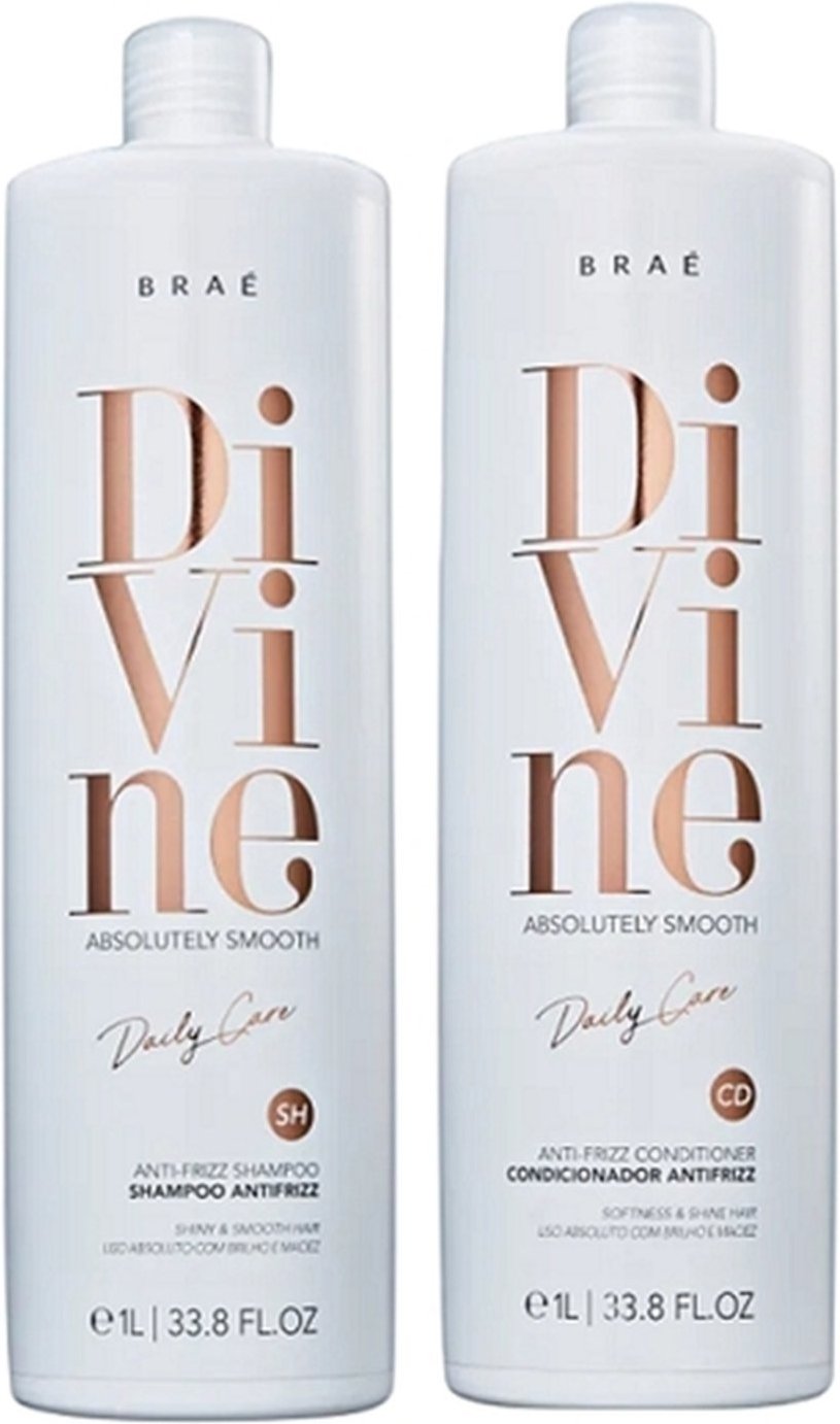 Kit Braé Divine Anti-Frizz Salon (2 Produtos)