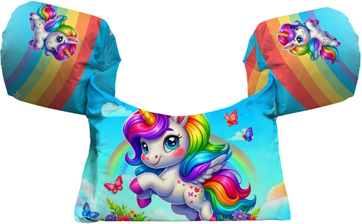 Imagem principal Colete Salva-Vidas Boia s Piscina Praia Estampa Unicórnio Arco-íris Benellys multicolorido Benellys multicolorido
