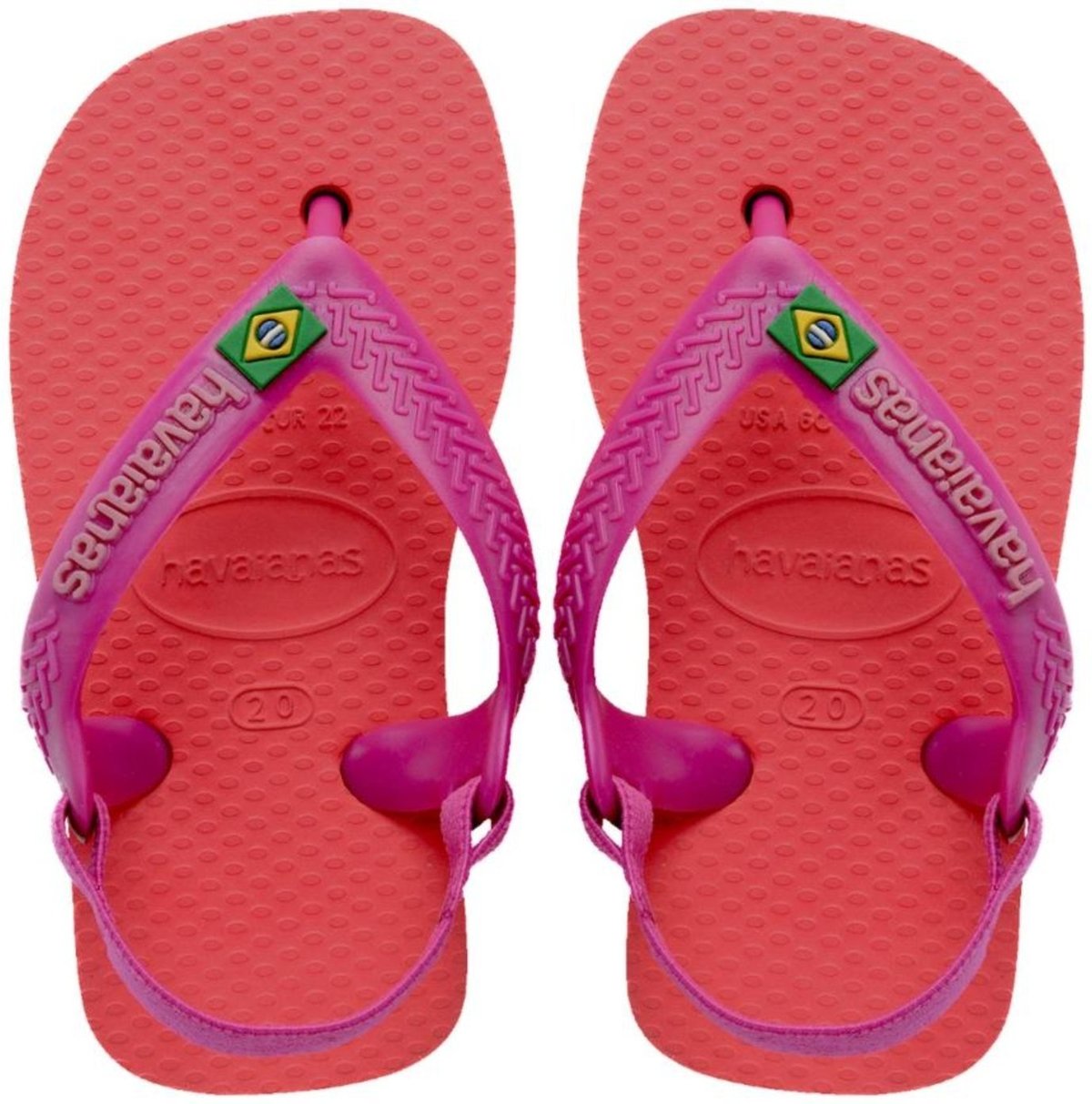 Infantil - Sandália Feminina Havaianas Brasil Logo Rosa Incolor