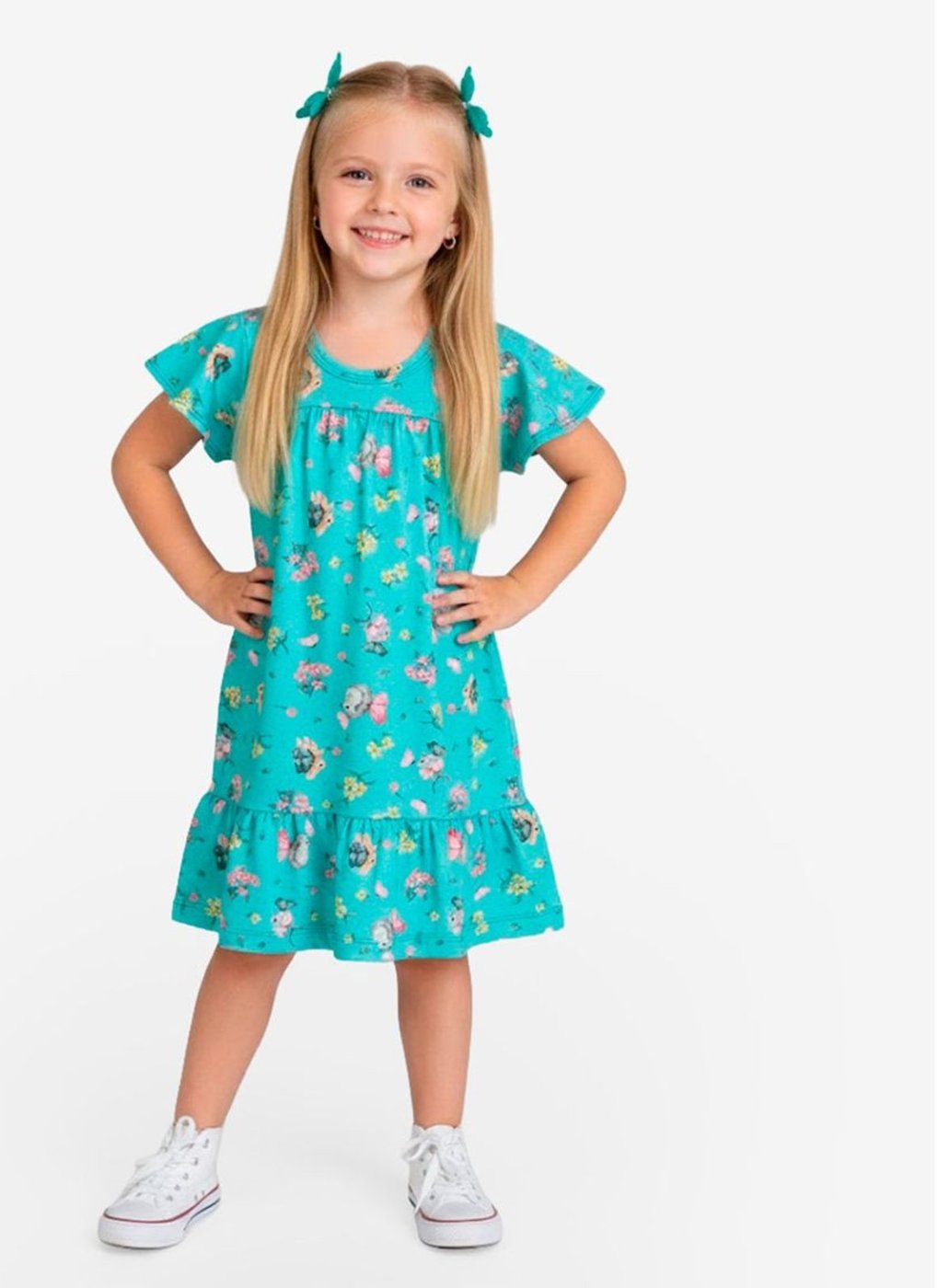 Imagem principal Infantil - Vestido Com Manga Godê Select preto Select preto